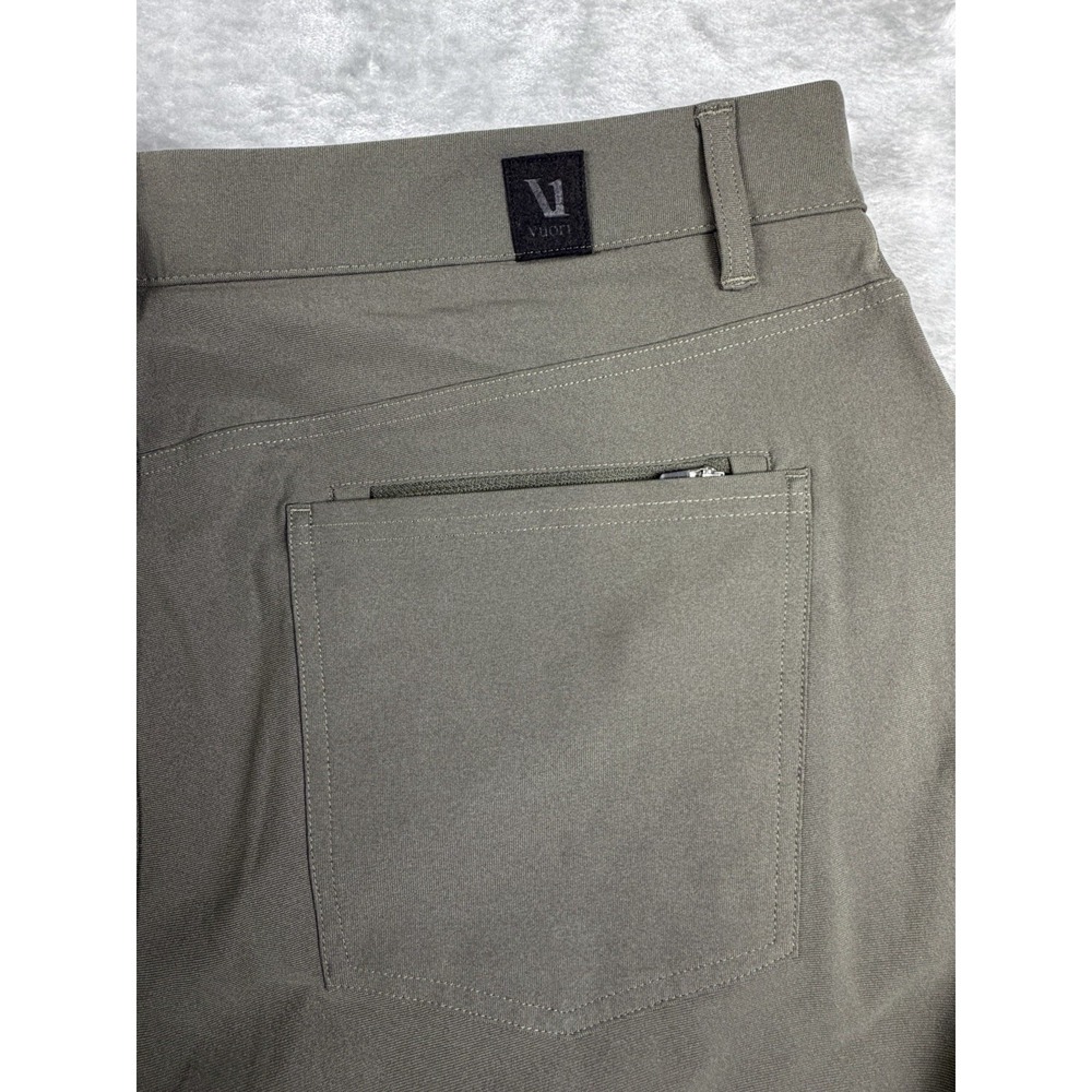 Vuori Meta Pants Men's 36x32 Green Slim Chino 5 Pocket Travel Performance V430 - Picture 14 of 16